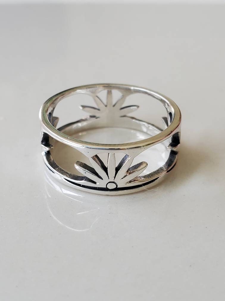 Sterling Silver Minimalist Sunset Ring