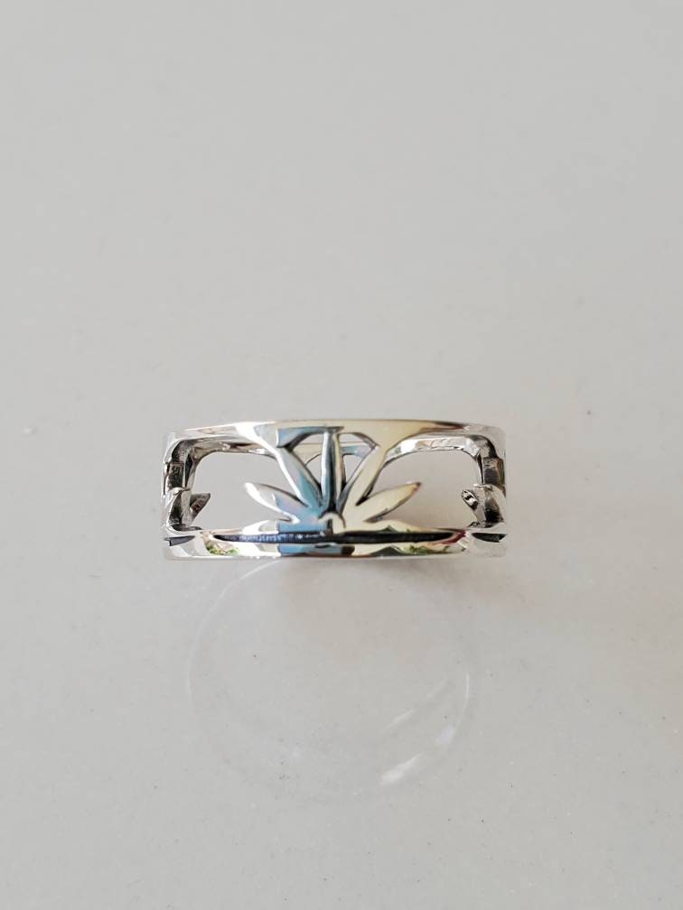 Sterling Silver Minimalist Sunset Ring - view 3