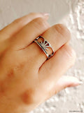 Sterling Silver Minimalist Sunset Ring - view 8