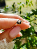 Sterling Silver Beaded Dainty Flower Bali Ring - view 8
