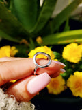 Sterling Silver 925 Open Circle Ring - view 4