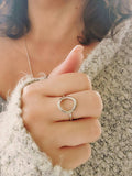 Sterling Silver 925 Open Circle Ring - view 5