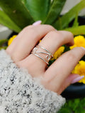 Sterling Silver Spiral Adjustable Ring - view 6