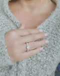 Sterling Silver 925 Engagement Promise Round Cut Ring - view 5