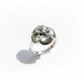 Sterling Silver Plumeria Hawaiian Flower Ring