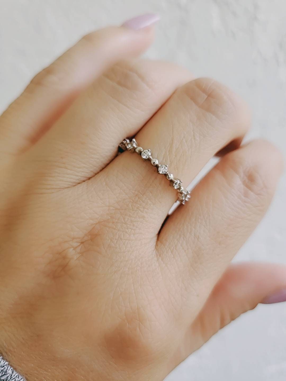 Sterling Silver Eternity Ring - view 5