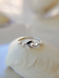 Dainty Wave Sterling Silver Ring - view 11