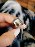Concave Bali Sterling Silver Ring - view 3