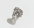 High Polished Sterling Silver Vines Ring