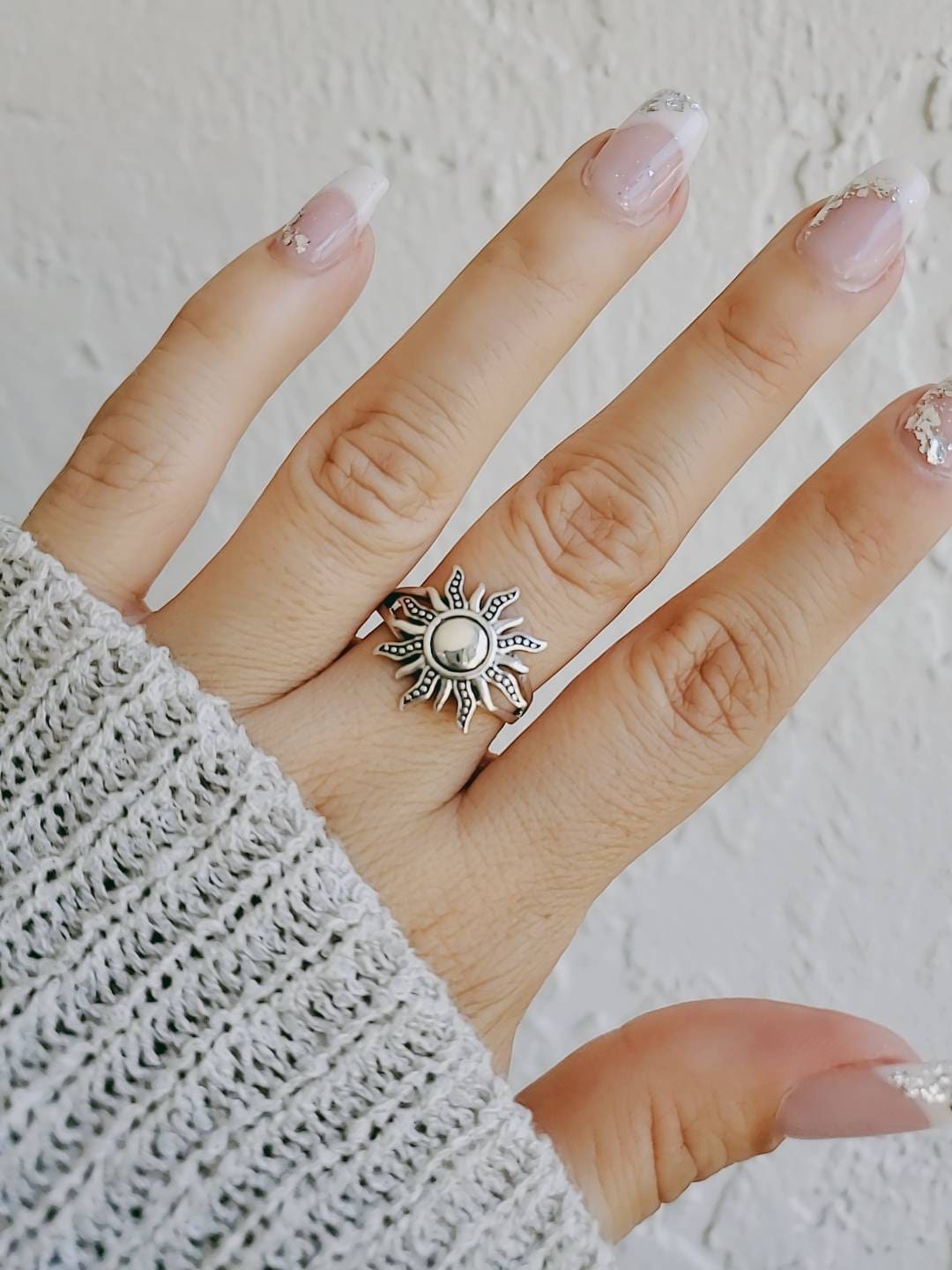 Sterling Silver Sun Rays Ring - view 8