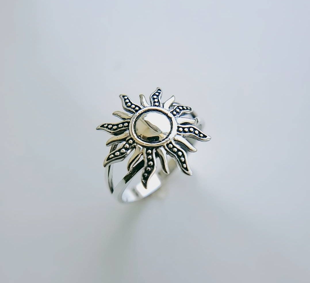 Sterling Silver Sun Rays Ring - view 7