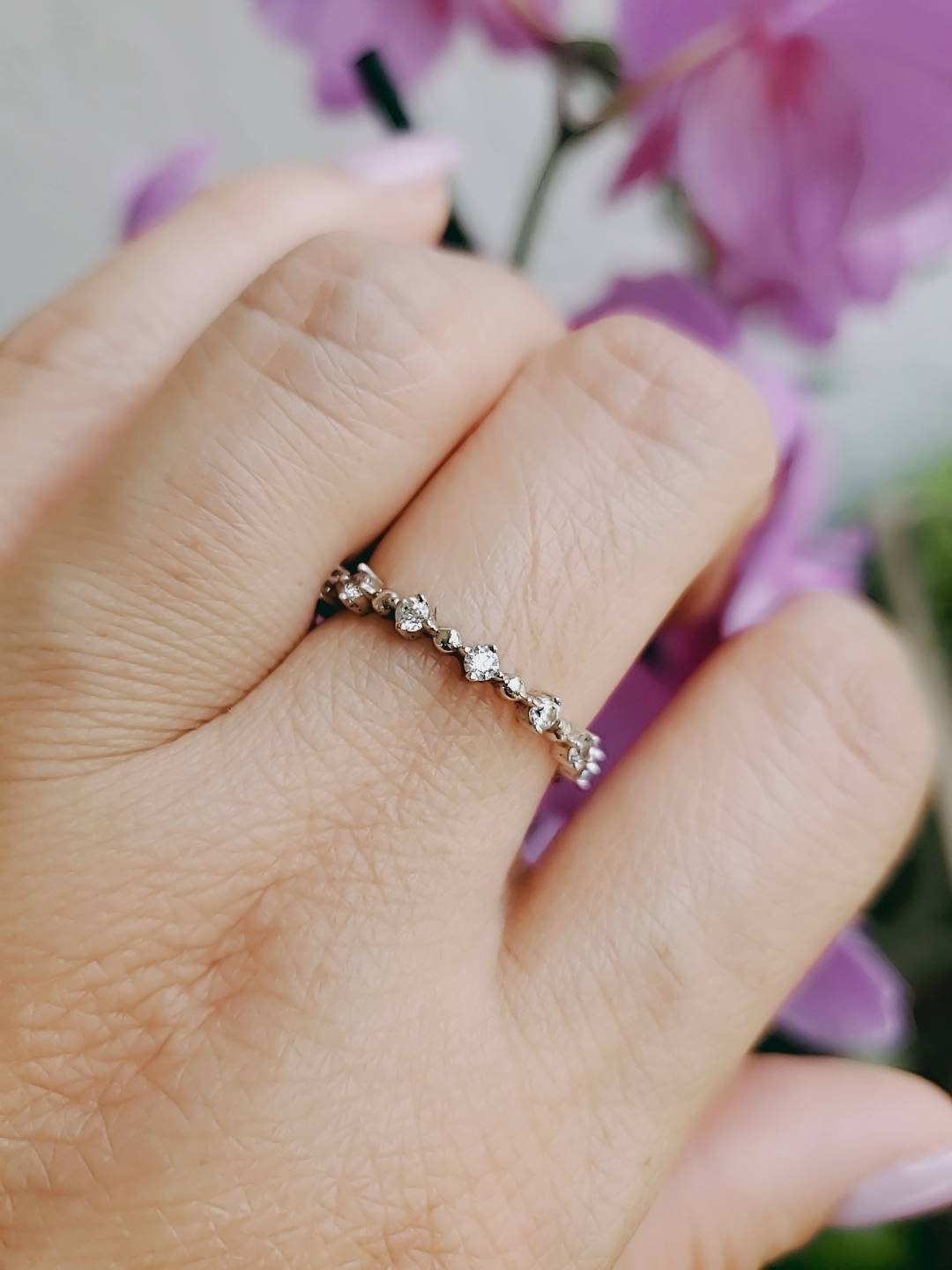 Sterling Silver Eternity Ring - view 4