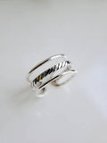 Sterling Silver Triple Adjustable Ring - view 5