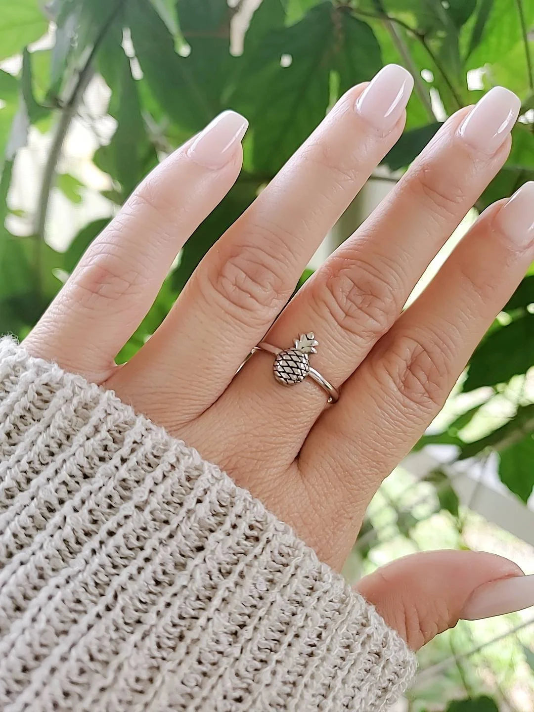 Sterling Silver Pinapple Ring - view 8