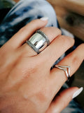 Concave Bali Sterling Silver Ring - view 5
