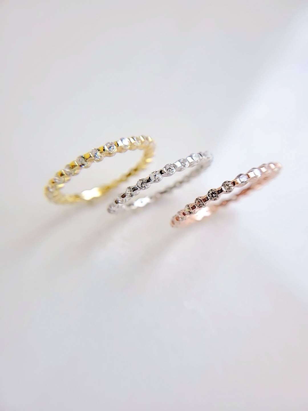 Rose Gold Sterling Silver Ring - view 9