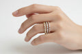 Rose Gold Sterling Silver Ring - view 2