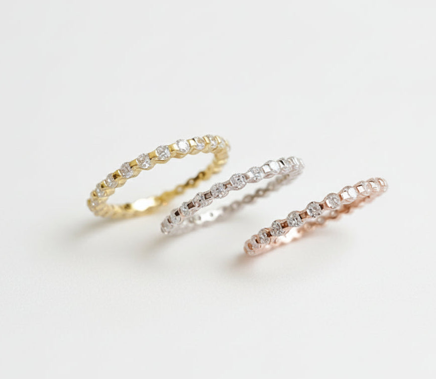 Rose Gold Sterling Silver Ring - view 4