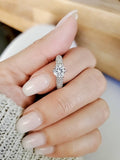 Sterling Silver 925 Engagement Promise Round Cut Ring - view 8