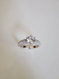 Sterling Silver 925 Engagement Promise Round Cut Ring - view 4