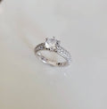 Sterling Silver 925 Engagement Promise Round Cut Ring - view 7