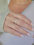 Rose Gold Sterling Silver Ring - view 7
