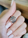 Sterling Silver Mandala Ring - view 6