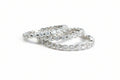 Sterling Silver Gold, Rose Gold Eternity Band - view 2
