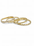 Sterling Silver Square Top Band, Gold, Silver or Rose Gold Ring - view 5
