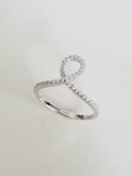 High Polished Unique Curved Ring - view 5