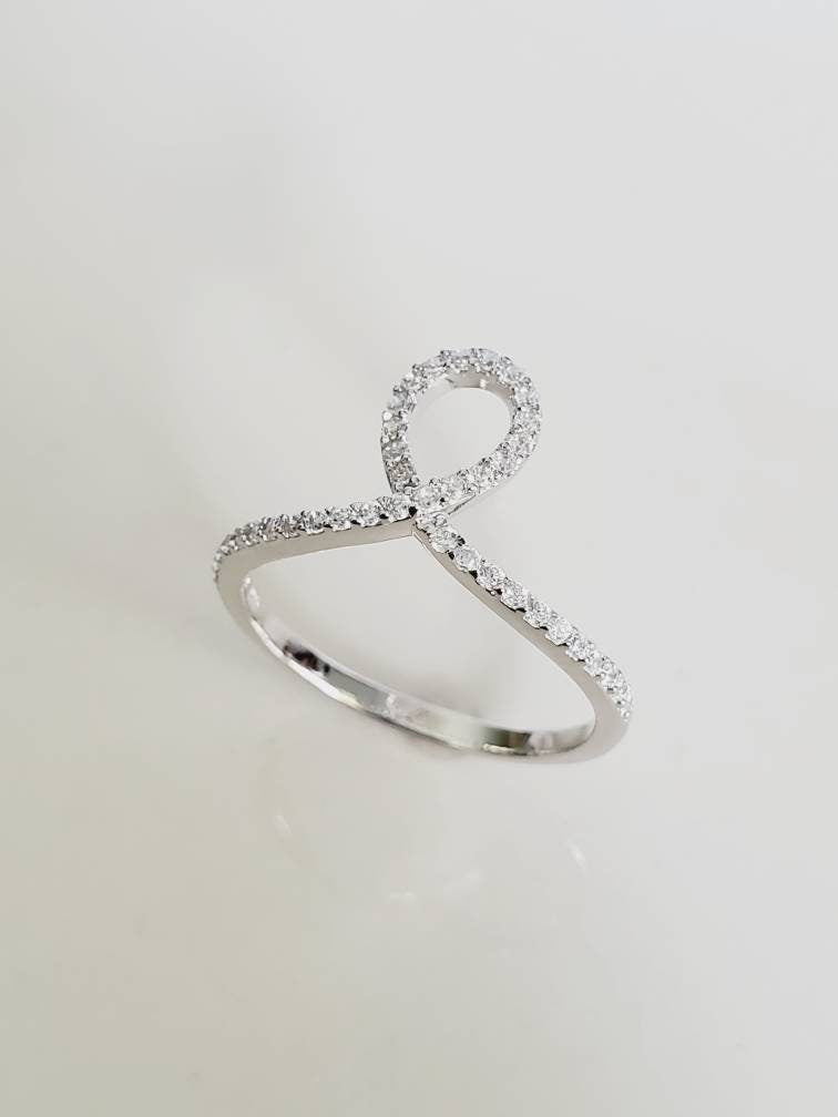 High Polished Unique Curved Ring - view 5