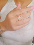 High Polished Unique Curved Ring - view 4
