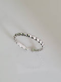 Silver Beaded Toe Ring - view 4