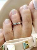 Dainty Midi Toe Sterling Silver Ring - view 6