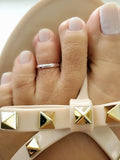 Sterling Silver Simple Toe Ring - view 4