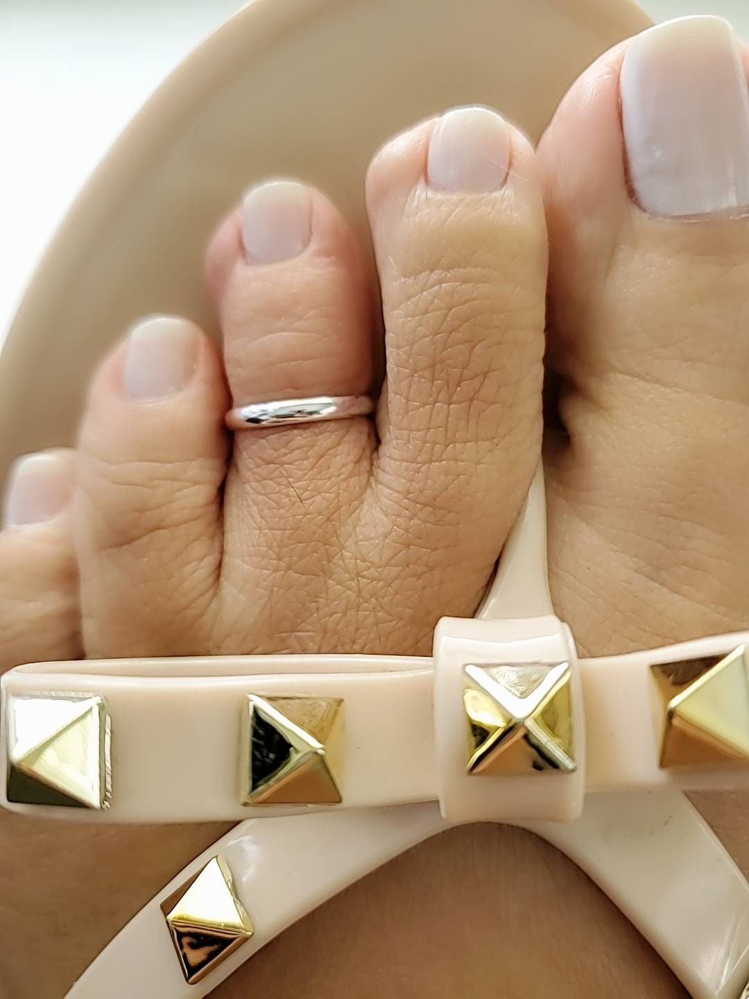 Sterling Silver Simple Toe Ring - view 4