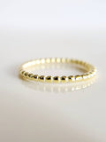 Sterling Silver Dainty Beaded Band Ring - view 5