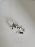 Sterling Silver Toe Midi Crown Ring - view 7