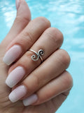 Sterling Silver Spiral Midi Toe Ring - view 4