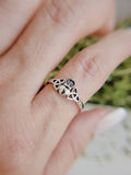 Sterling Silver Celtic Claddagh Ring - view 2