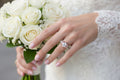 Sterling Silver Rose Gold Engagement Ring - view 2