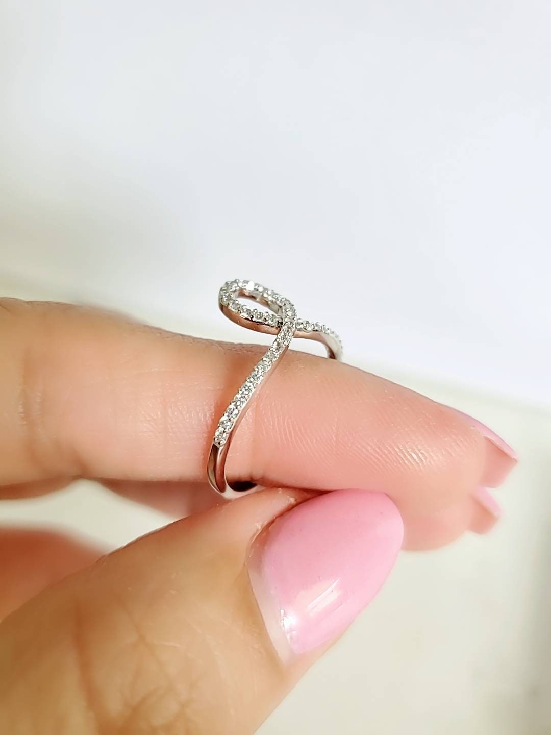 High Polished Unique Curved Ring - view 10