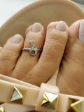 Sterling Silver Swam Toe Ring - view 5