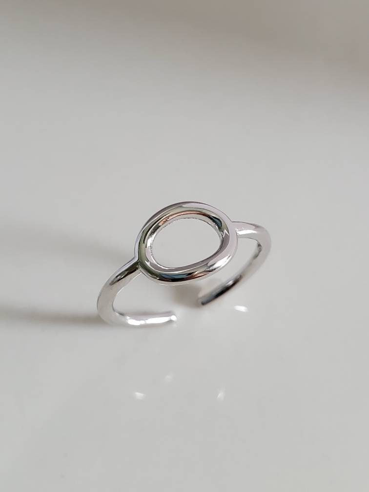 Sterling Silver Adjustable Toe Halo Ring - view 3