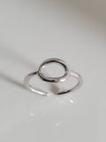 Sterling Silver Adjustable Toe Halo Ring - view 5