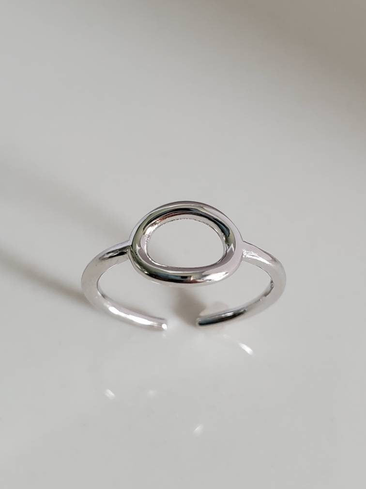 Sterling Silver Adjustable Toe Halo Ring - view 5