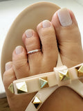 Sterling Silver Simple Toe Ring - view 2