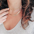 Gold Filled Moon and Stars Choker Chain - view 4
