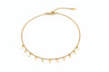 Gold Filled Moon and Stars Choker Chain
