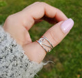 Sterling Silver Spiral Adjustable Ring - view 5